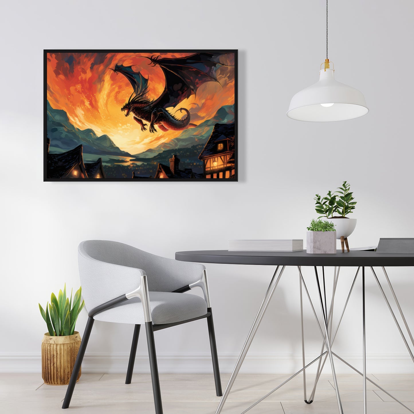 Hope for Mercy - Gray Framed Canvas Home Decor Art