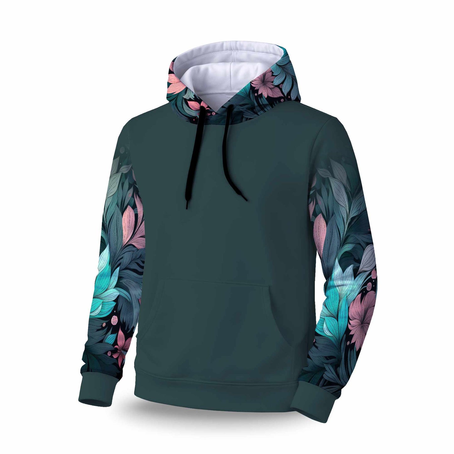 Sweat à capuche à manches longues Neon Leaves | Vêtements élégants