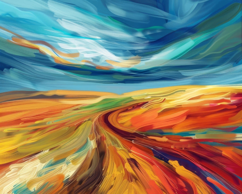 Land flow - 14"x18" Braided Polyester Placemat
