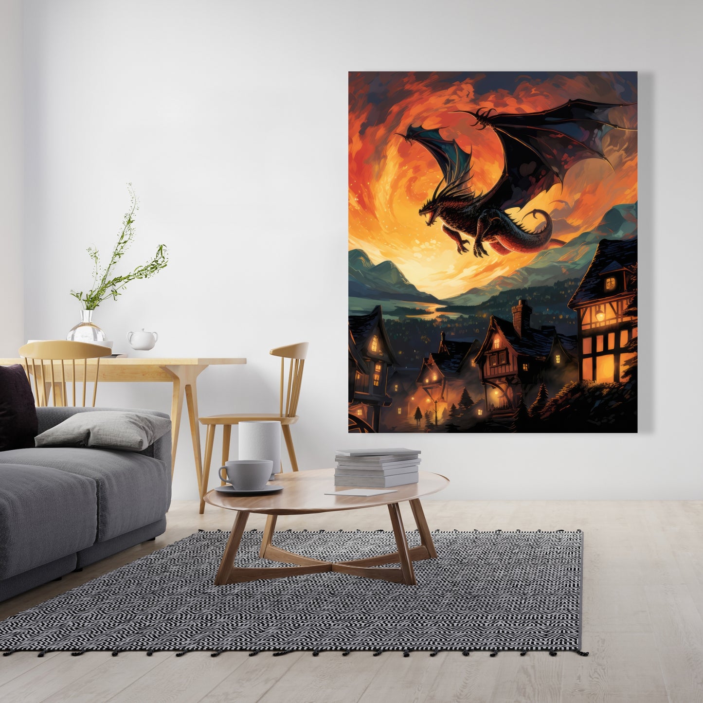 Hope for Mercy - Orange Canvas Home Decor | Vibrant Art Piece