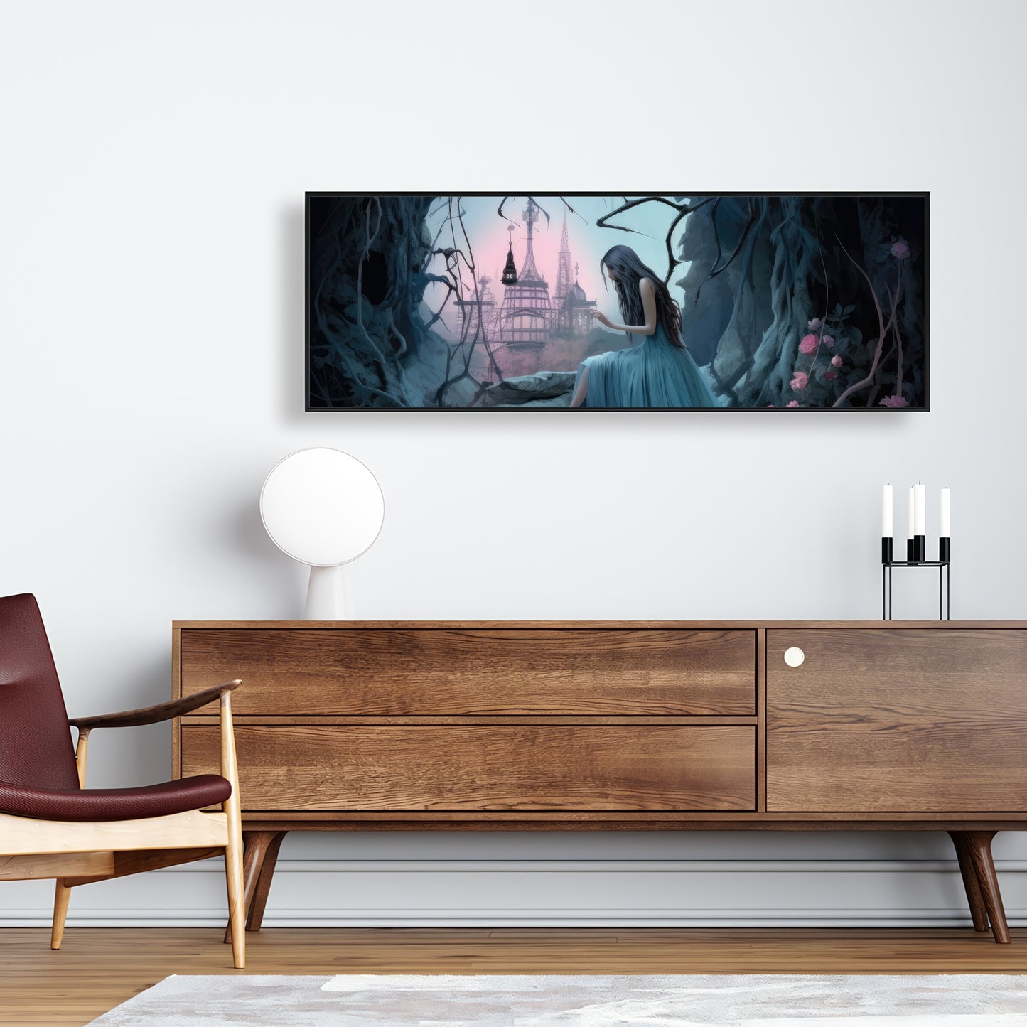 Morose cave - 36"x36" Framed canvas