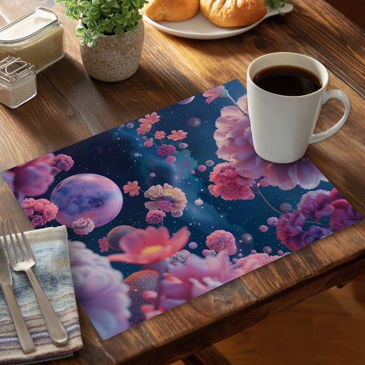 Pink Void Polyester Placemat | Stylish Home Decor Accent