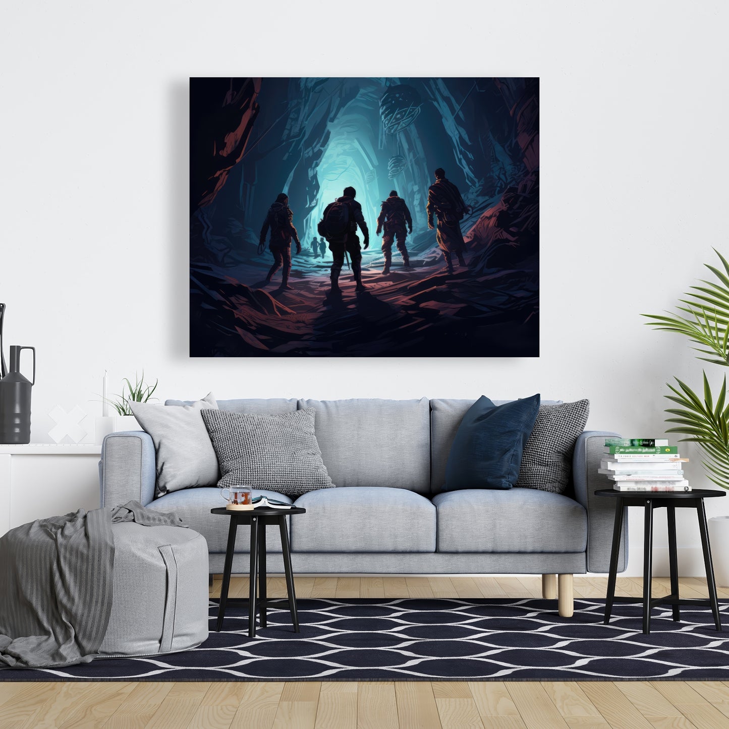 Secret Society - White Canvas for Elegant Home Decor