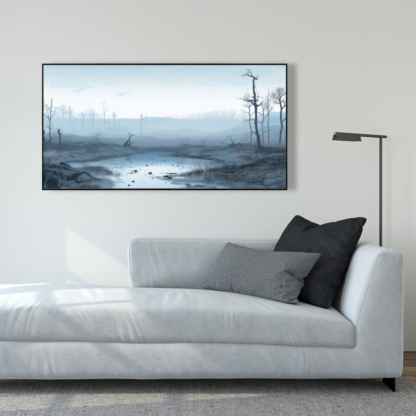 Swampy lands - 36"x36" Framed canvas