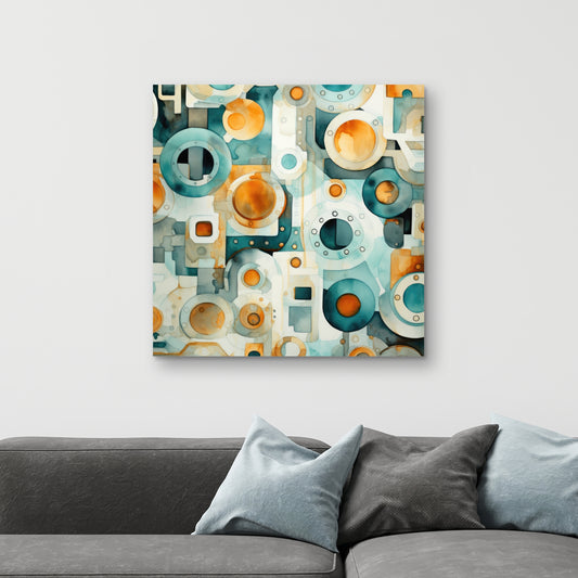 Decomposed porthole - 32"x32" Canvas