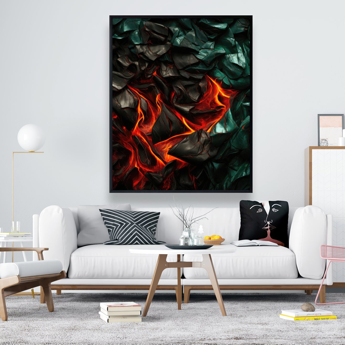 Imminent rupture - 36"x36" Framed canvas