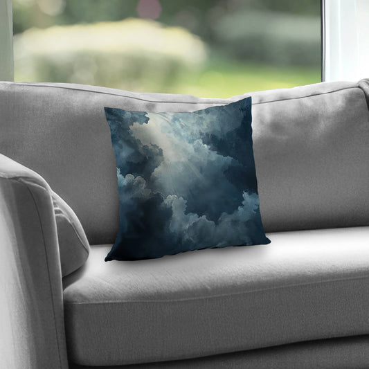 Afterglow Blue Poly Twill Throw Pillow Insert | Home Decor