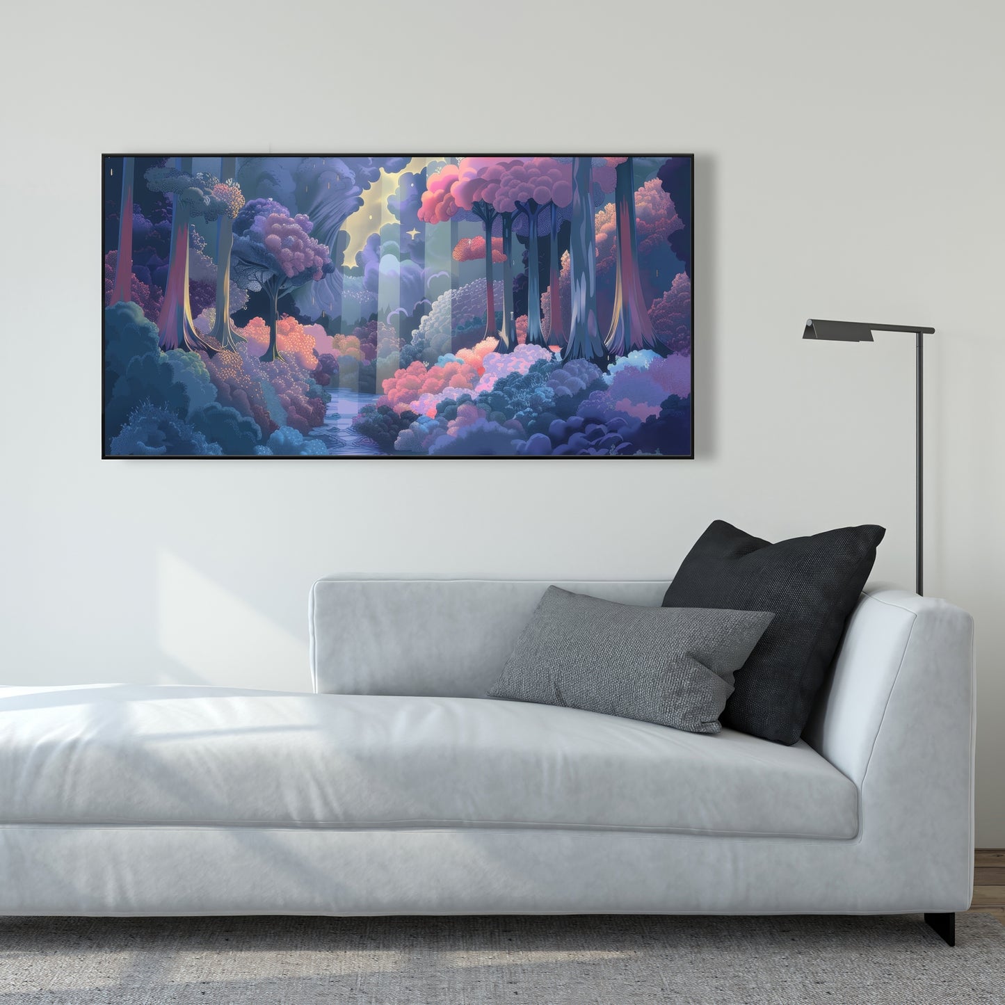 Beams - Framed Canvas - Print on demand