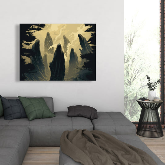 Here they wait - 36"x48" Canvas