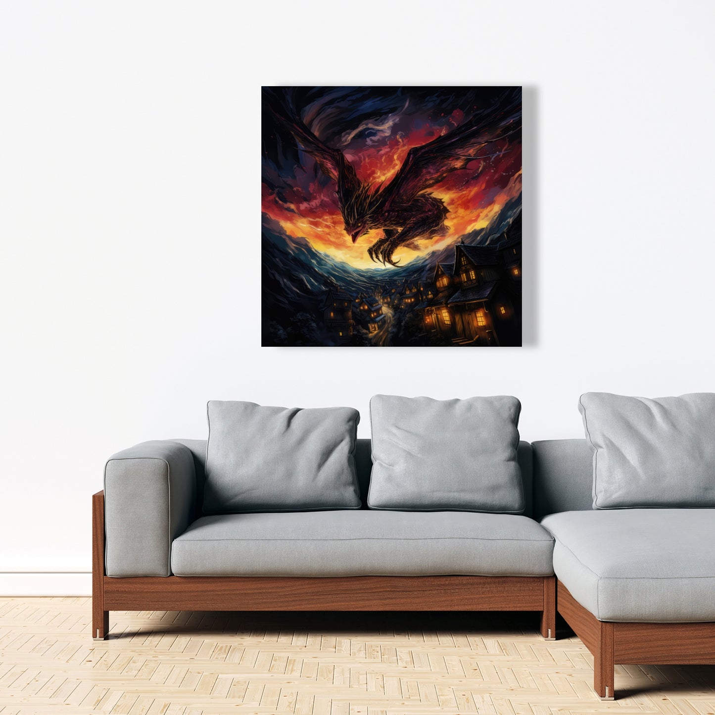 Back for Revenge - Black Canvas Home Decor Art Piece