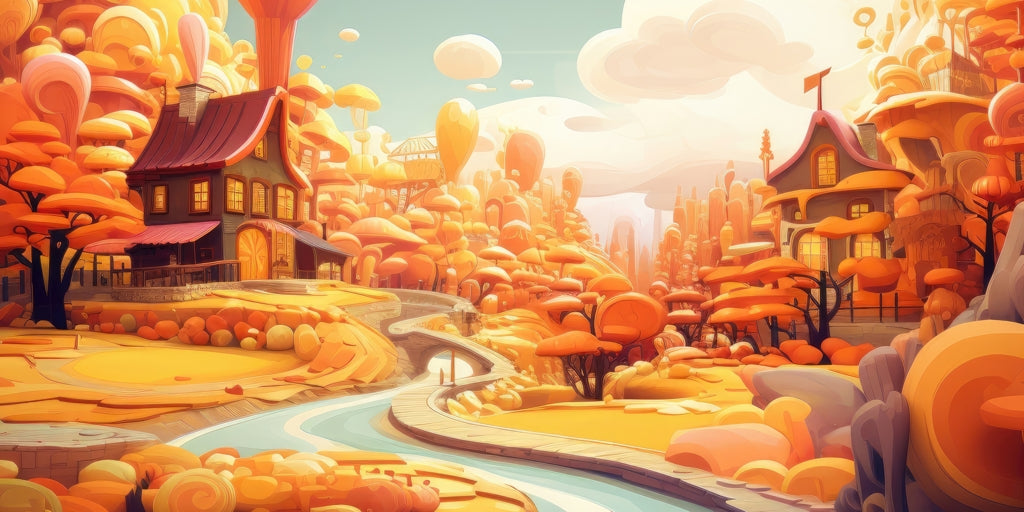 Honey land - Desk Mat