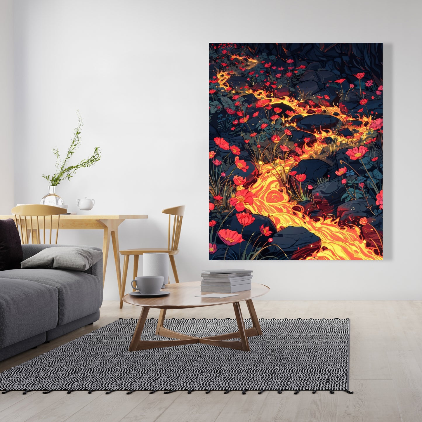 Dodging nature - 32"x32" Canvas