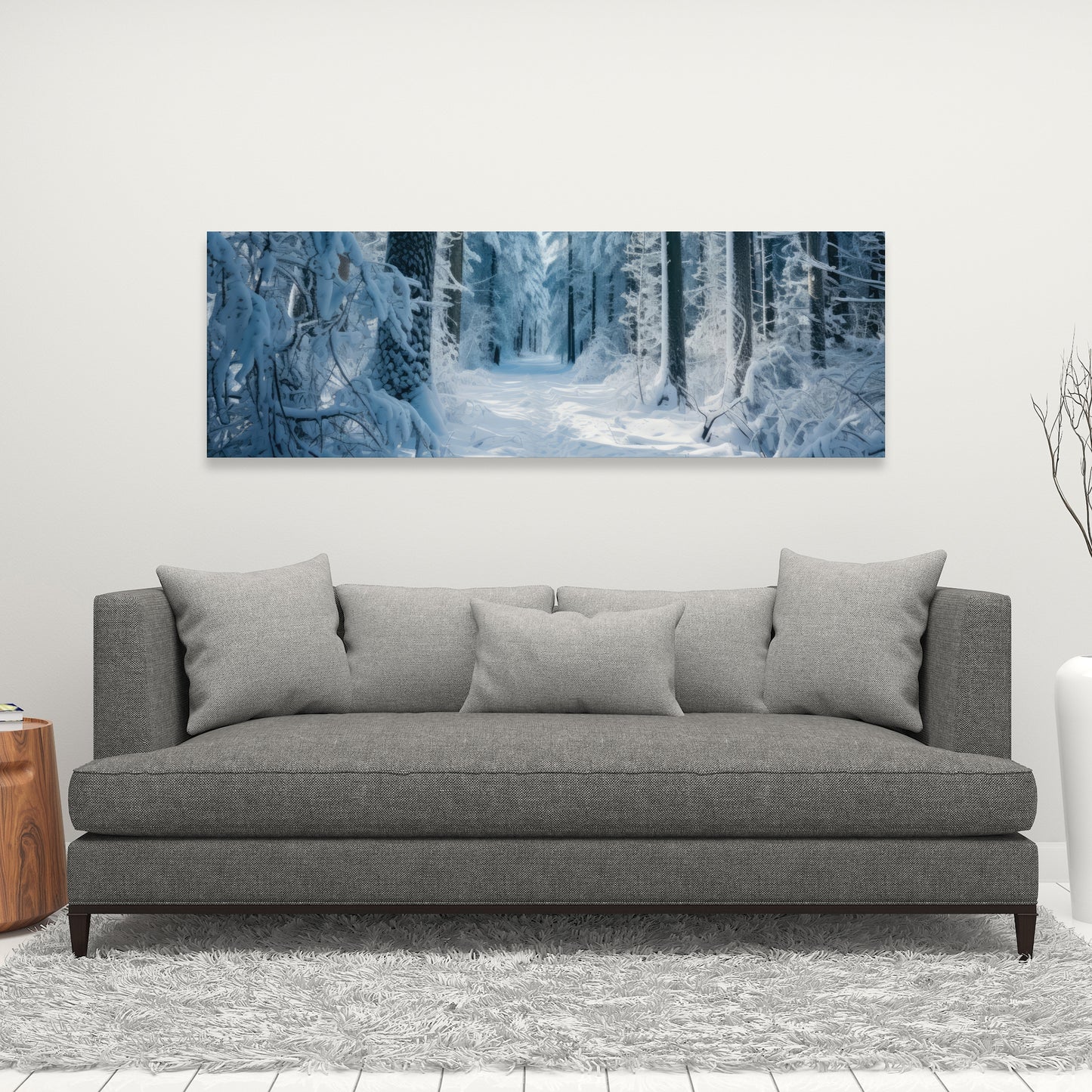 Cold forest - 32"x32" Canvas