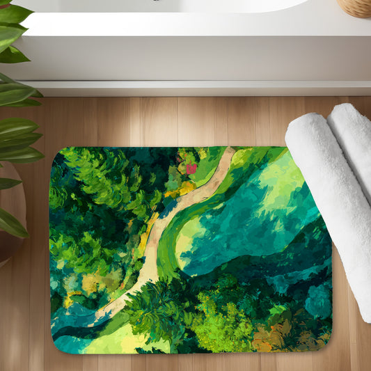 Peaceful course - 17"x24" Bath mat