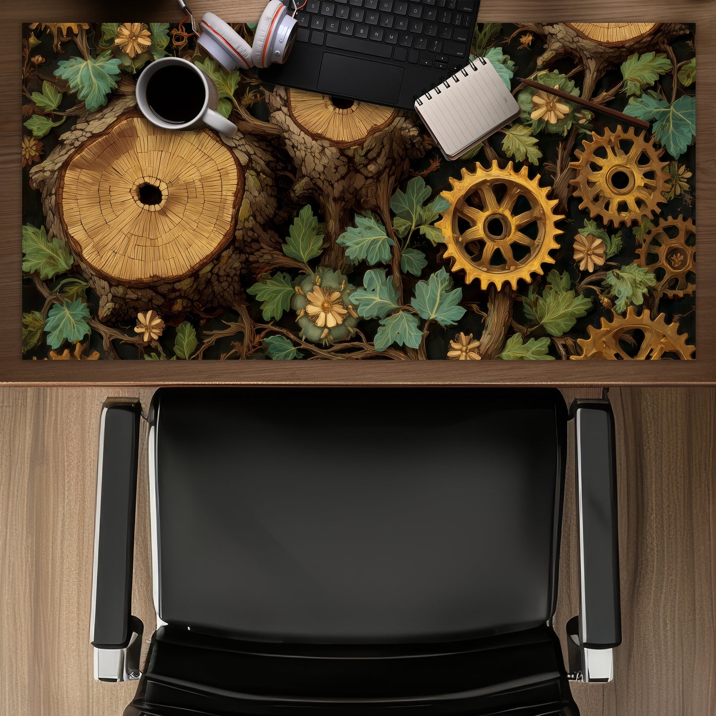 Hiding gears - Desk Mat