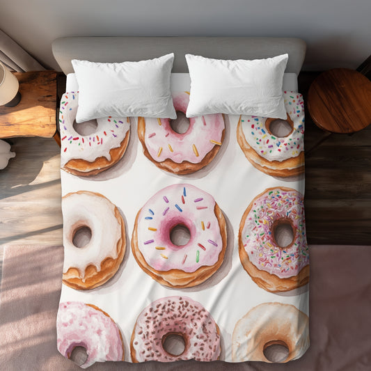 Donuts - 88"x88" Duvet Cover