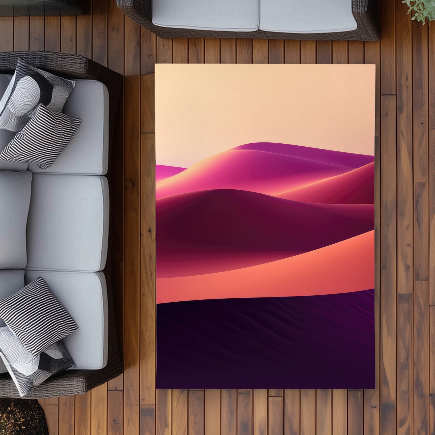 Deep Dunes Pink Outdoor Area Rug for Home Decor | Stylish Design