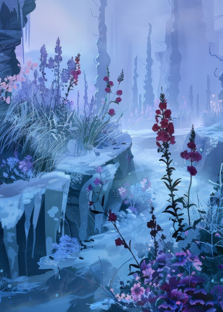 Valley of ice - 17"x24" Bath mat