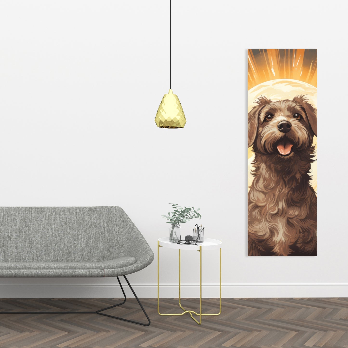 Pupper - Orange Canvas Art for Stylish Home Decor