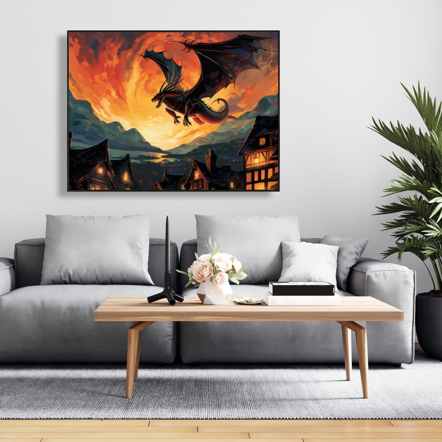 Hope for Mercy - Gray Framed Canvas Home Decor Art