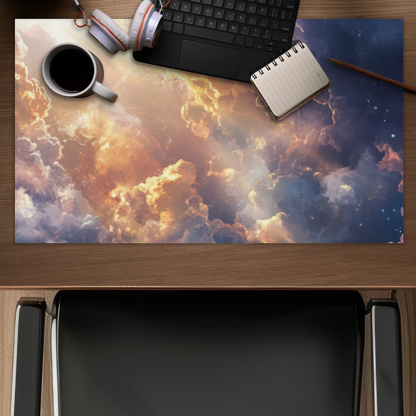 Piercing light - Desk Mat