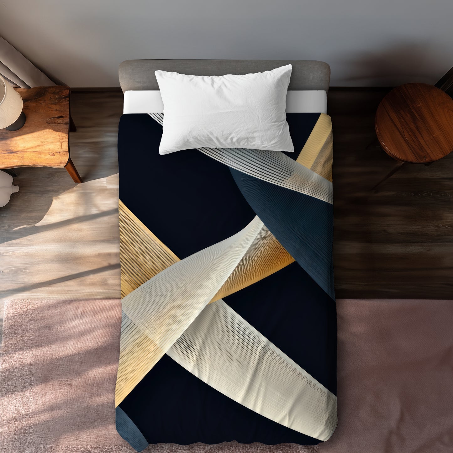 Ropes of Destiny Blue Duvet Cover | Stylish Home Decor