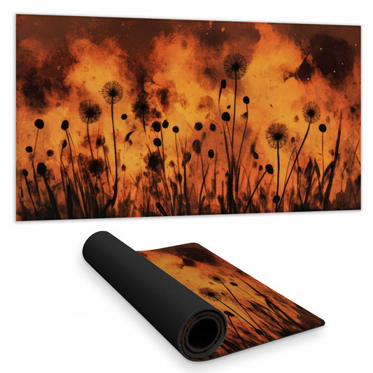 Ablaze Desk Mat - Stylish Home Decor for Your Workspace