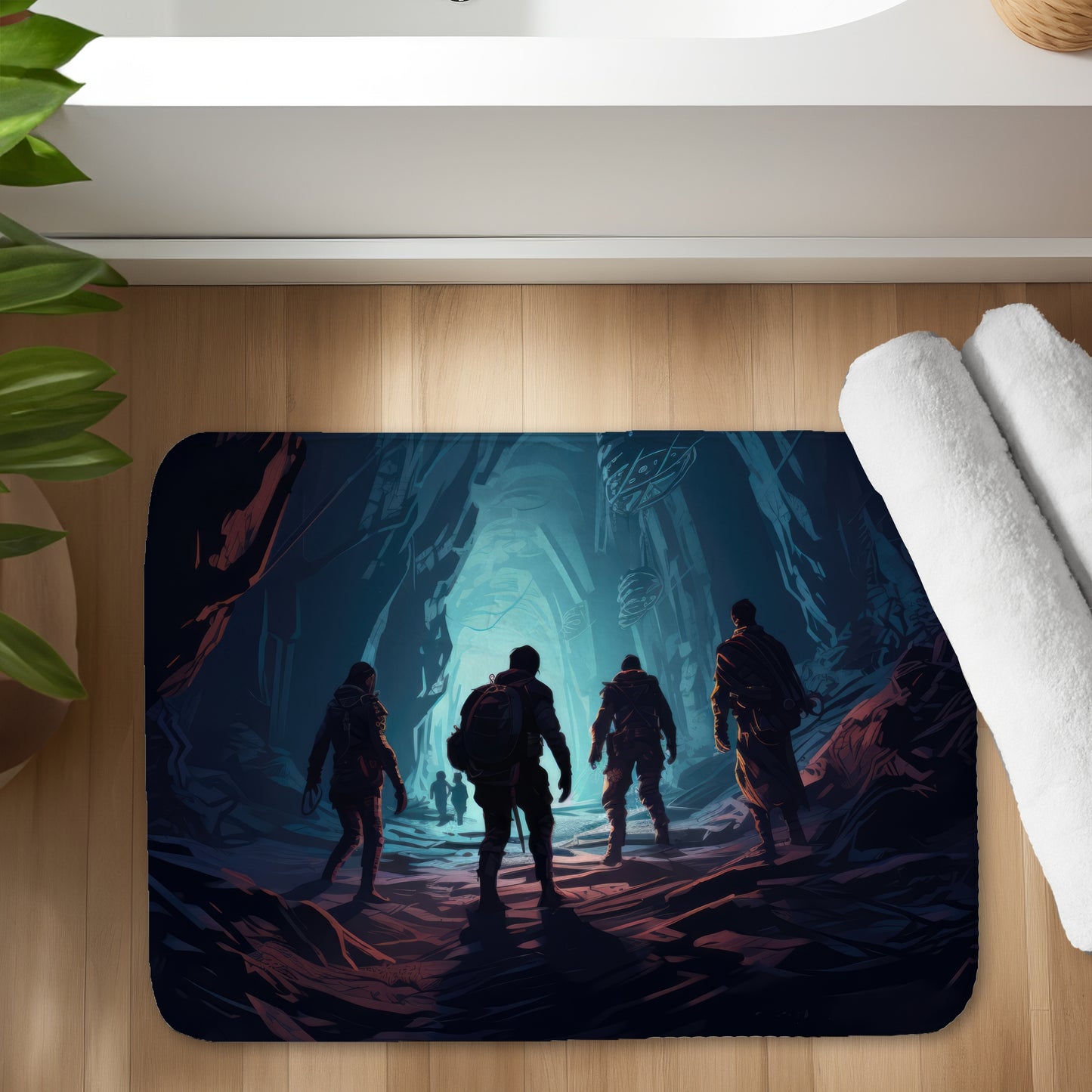 Secret society - 17"x24" Bath mat