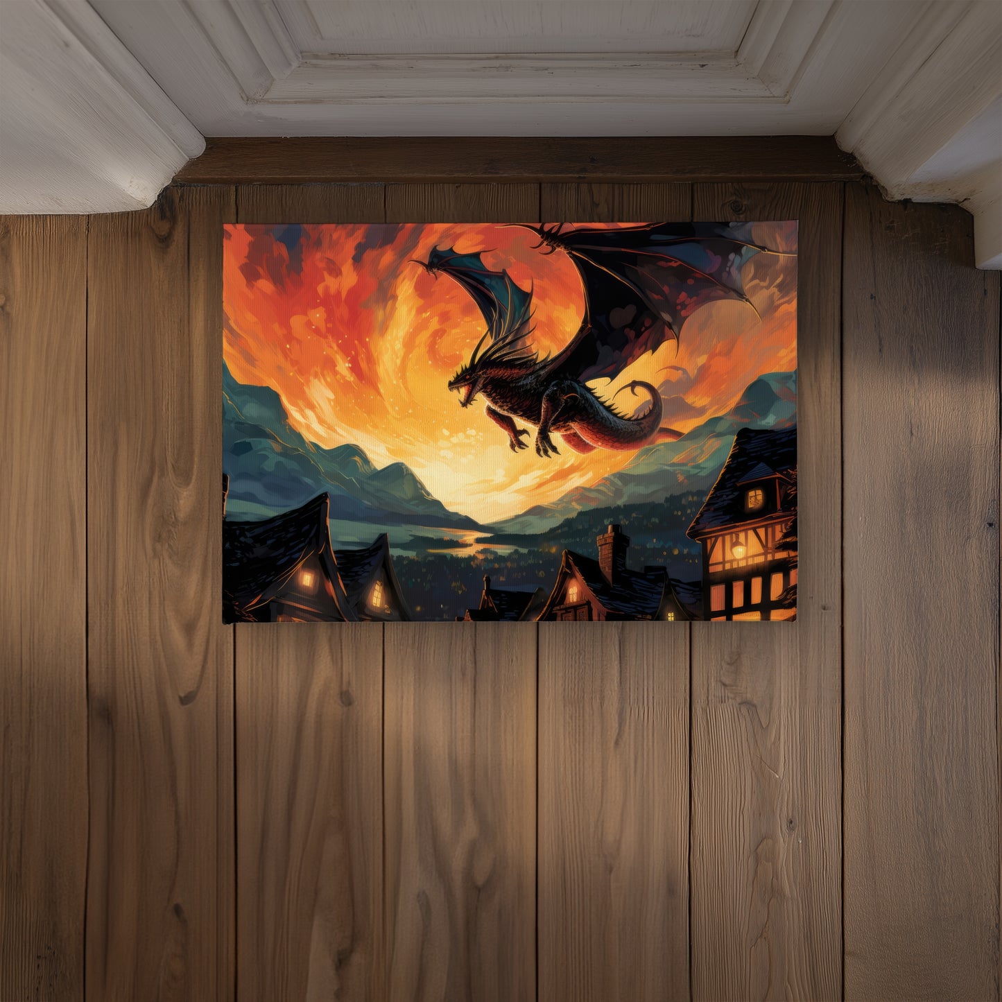 Hope for Mercy Orange Indoor Outdoor Door Mat - Home Decor