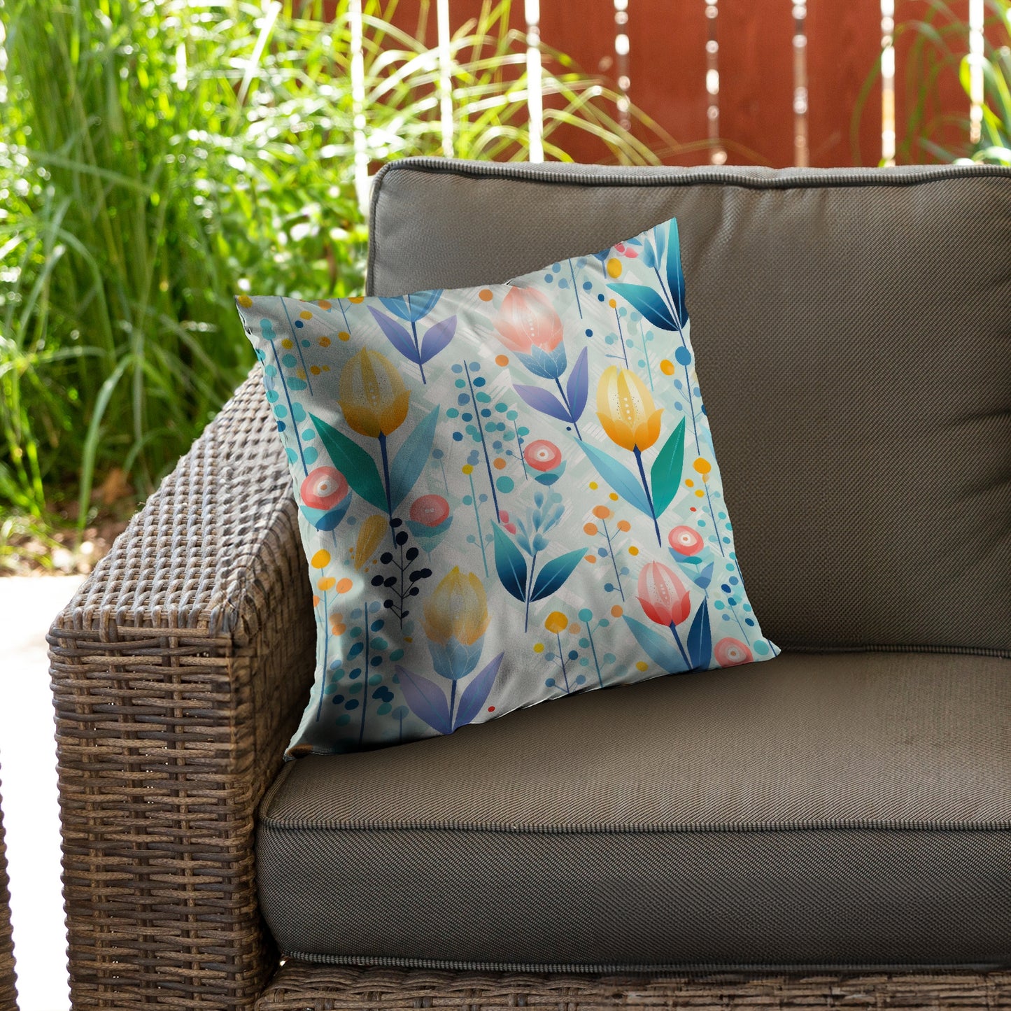 Calming Scents Orange Poly Twill Throw Pillow - Home Decor Insert