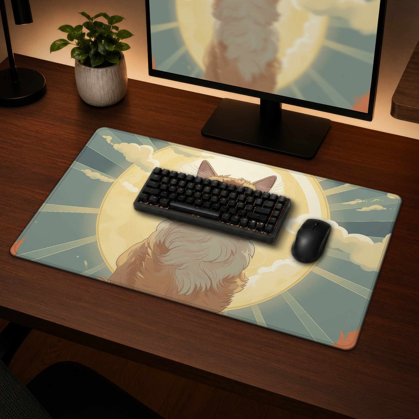 Moewing Above Desk Mat - Stylish Home Decor Essential
