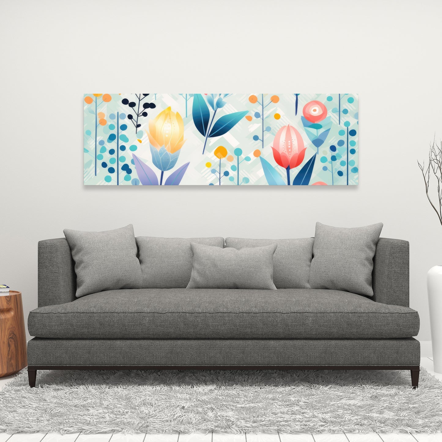 Calming Scents - Orange Canvas for Home Decor | Relaxing Art