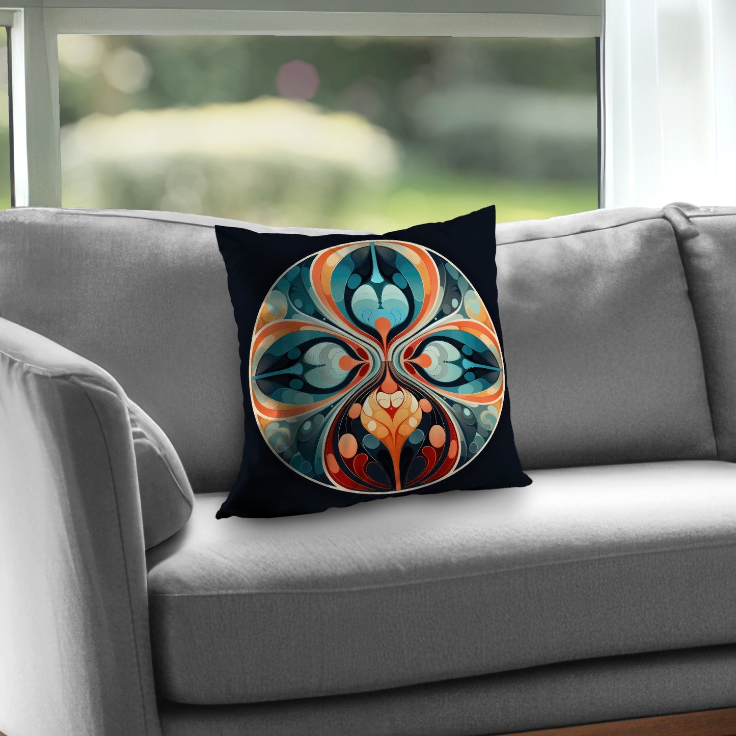 Hues and Curves Orange Poly Twill Throw Pillow Insert | Home Decor