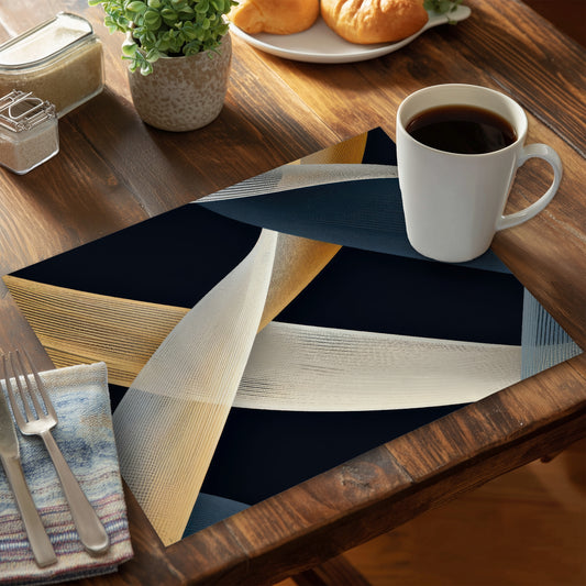 Ropes of Destiny - Beige Polyester Placemat for Home Decor