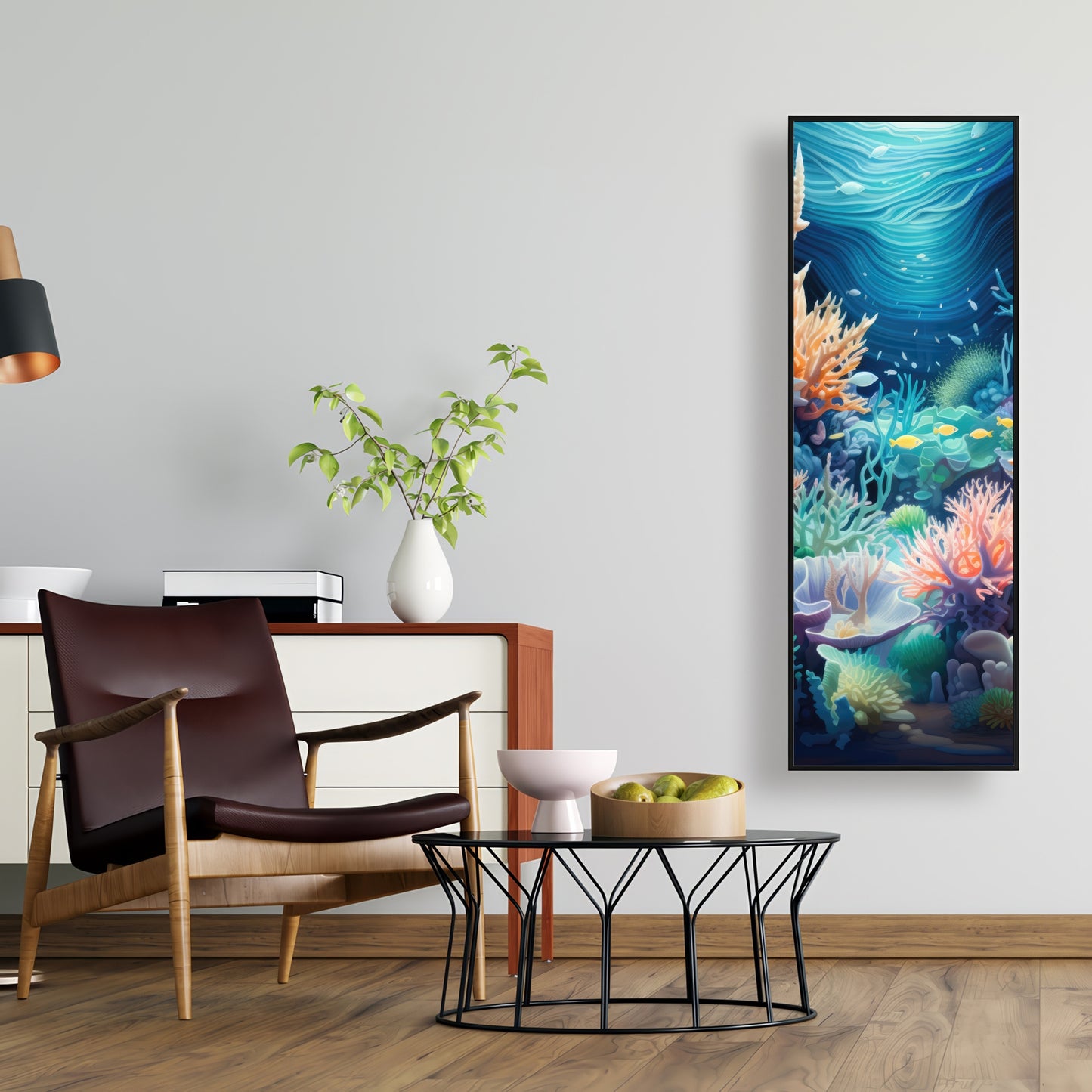 The reef - Framed Canvas - Print on demand