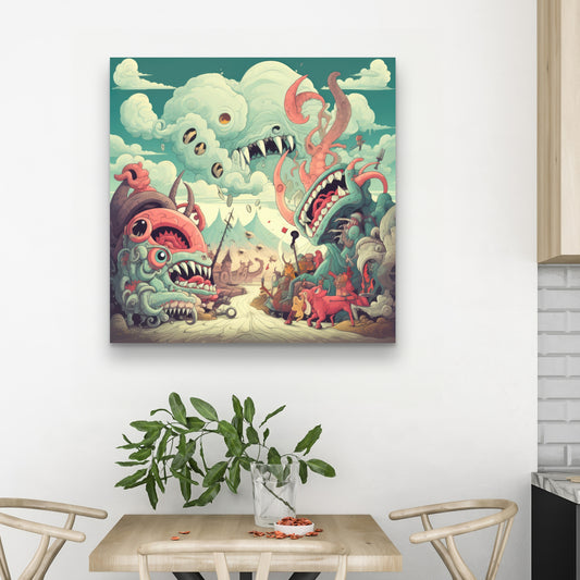 Unimaginable Coral Canvas - Stunning Home Decor Artwork