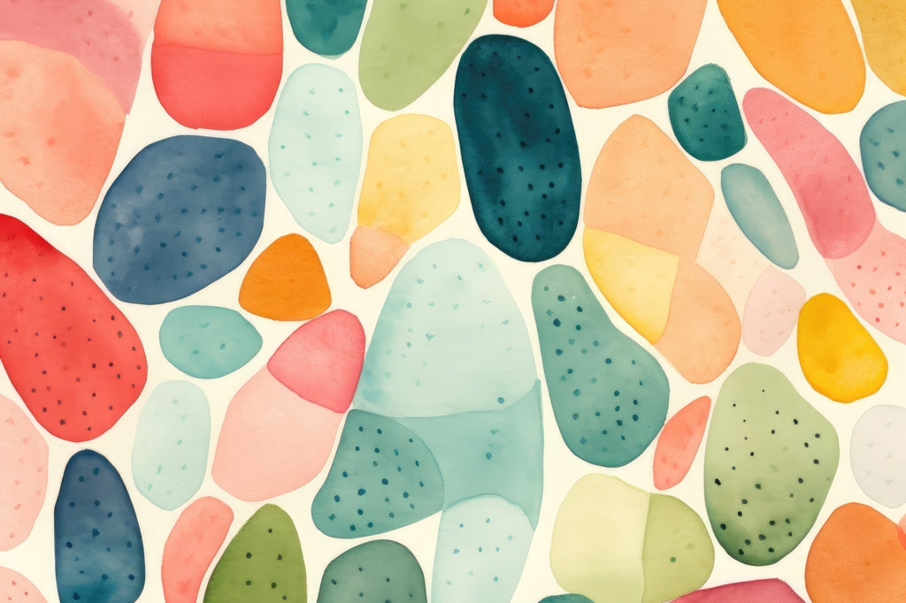 Seedy shapes Turquoise Outdoor Area Rug for Home Decor