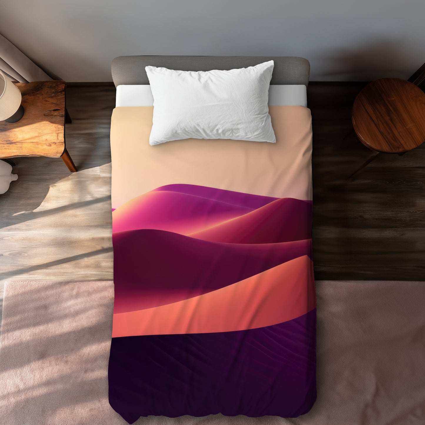 Deep Dunes Red Duvet Cover | Elegant Home Decor Accent