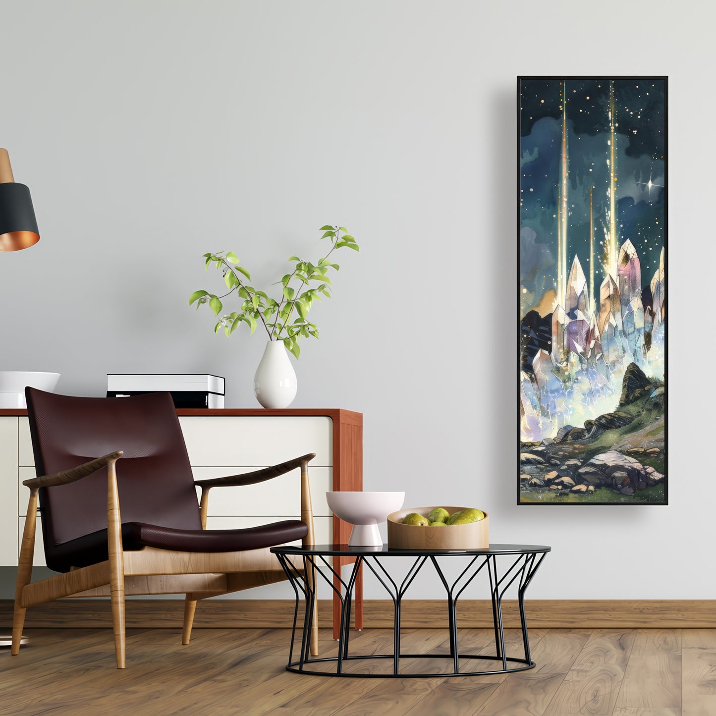 Magical beams - 36"x36" Framed canvas