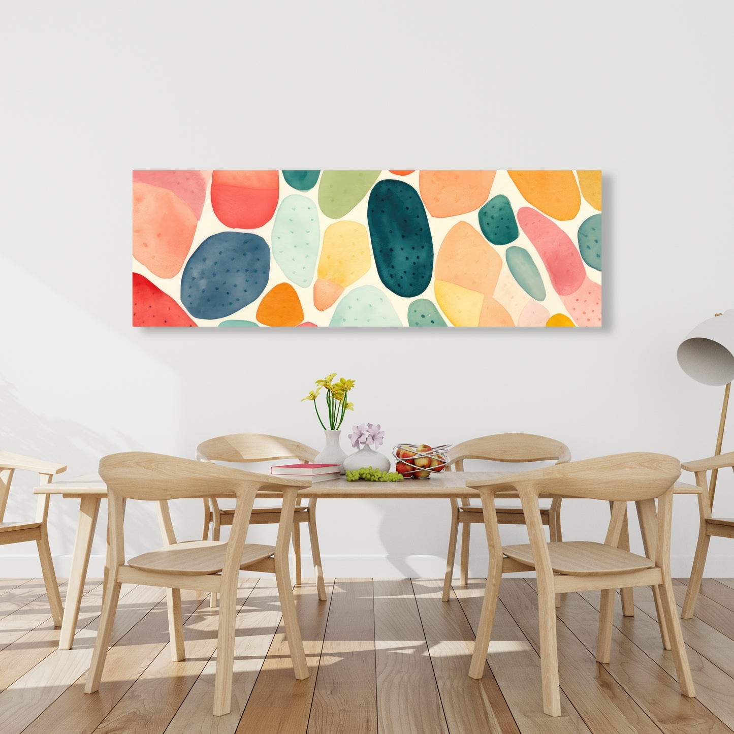 Seedy Shapes - Blue Canvas for Stylish Home Decor
