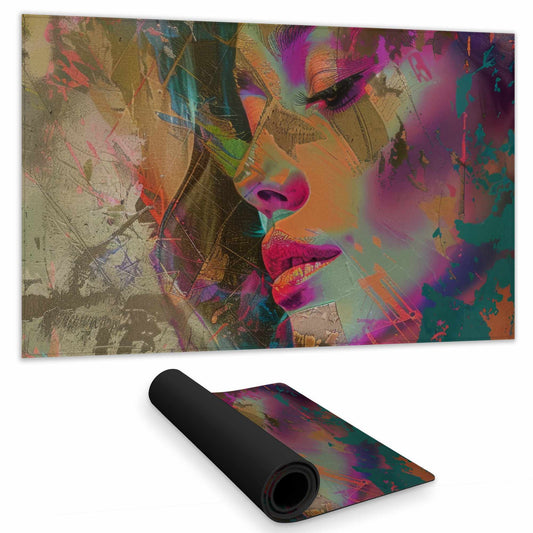 Grunge Look Gray Gaming Mat for Home Decor | Stylish Design