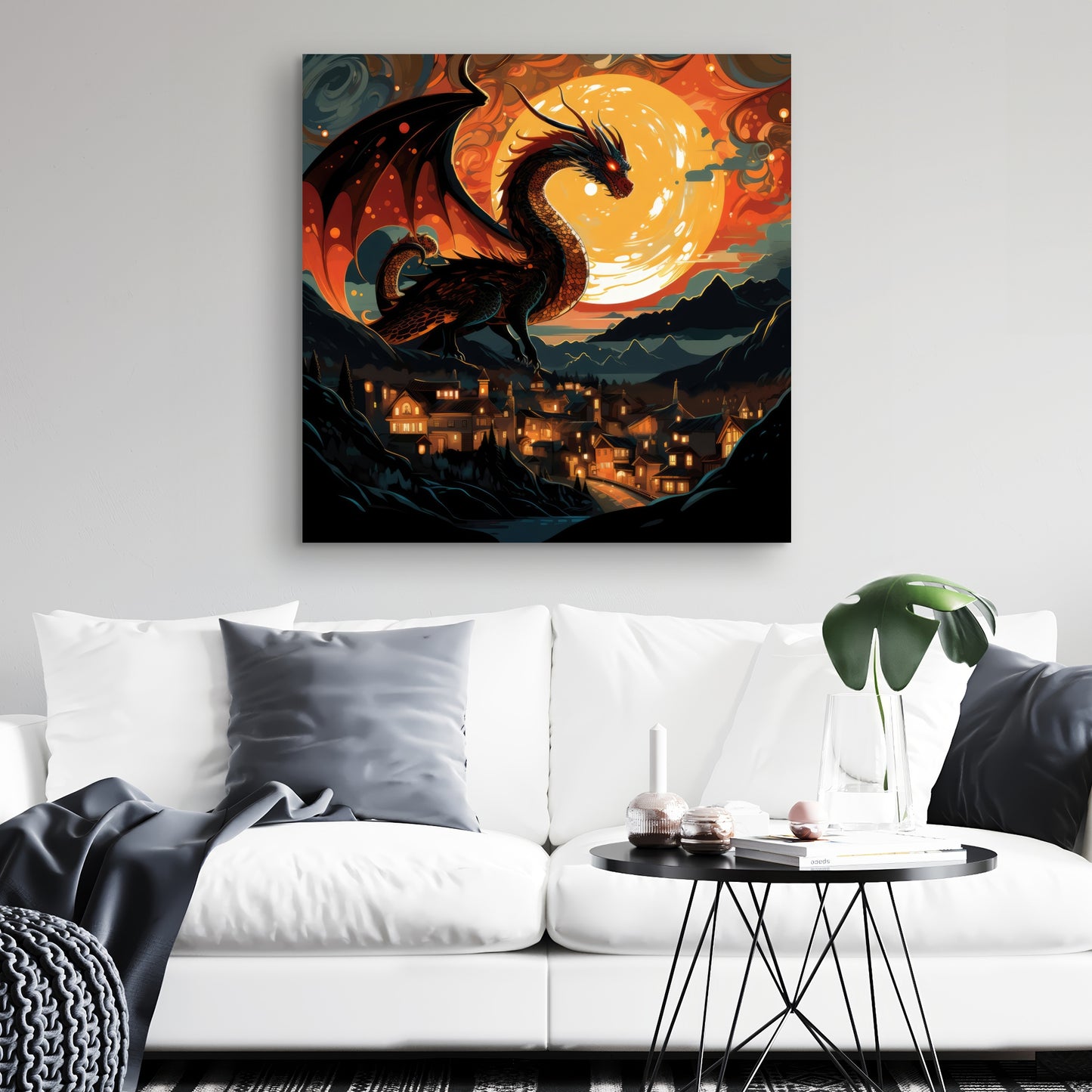 Imminent destruction - 32"x32" Canvas