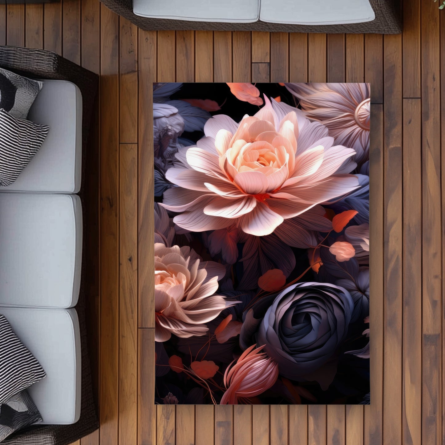 Sublime Light White Outdoor Area Rug for Home Decor | Stylish