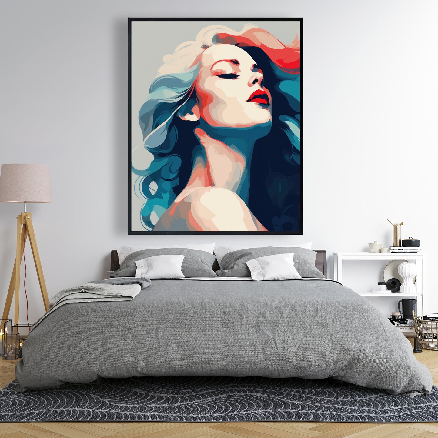 Beauty at its purest - Framed Canvas - Print on demand