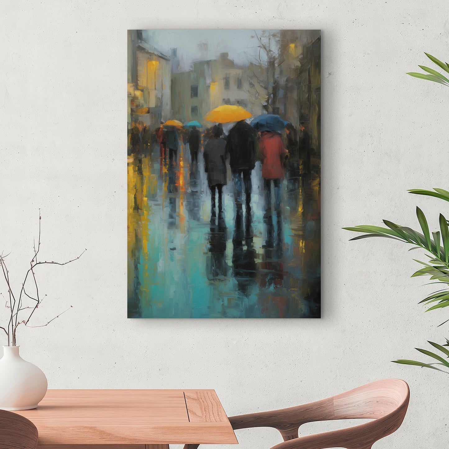Rainy day - 32"x32" Canvas