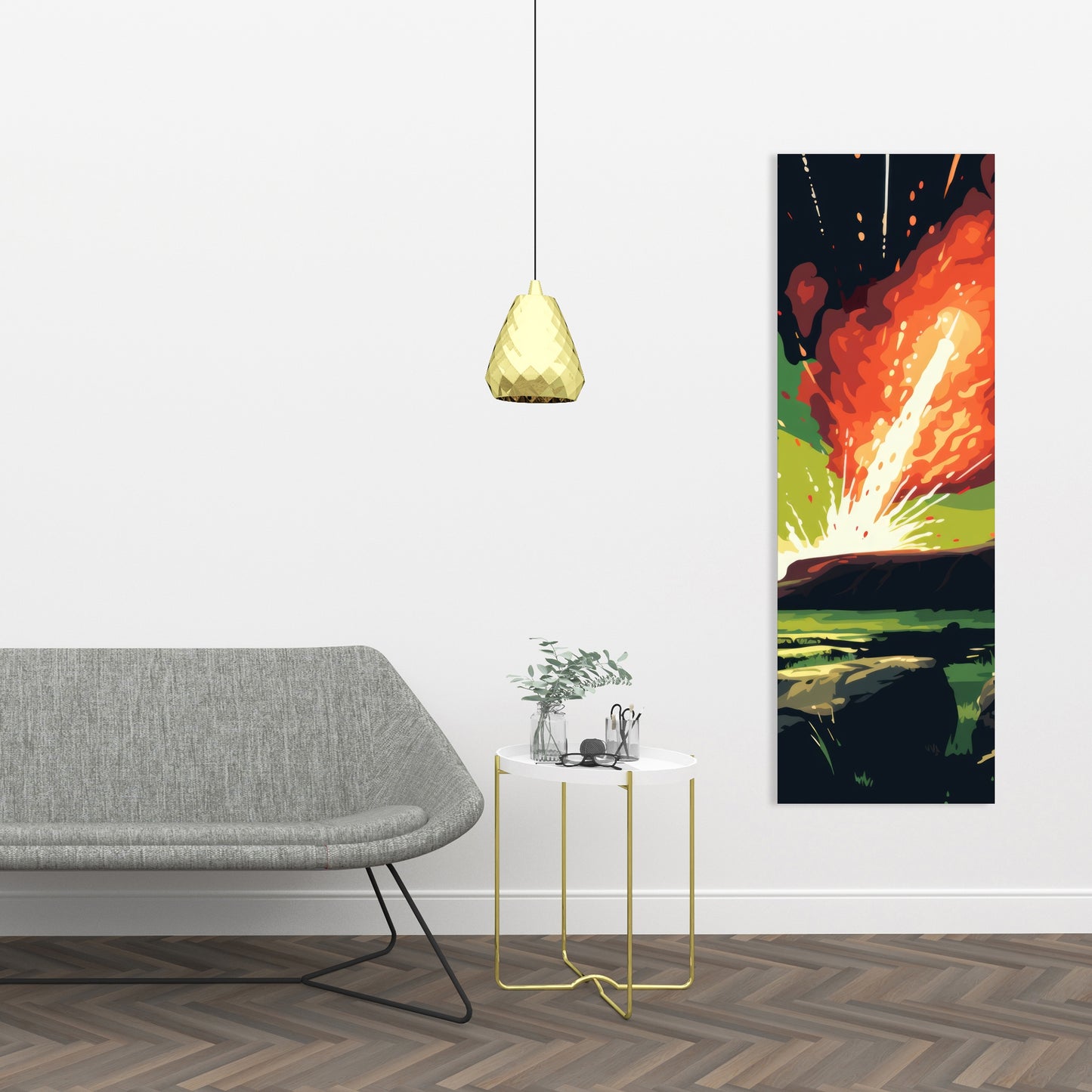 The crash - 32"x32" Canvas