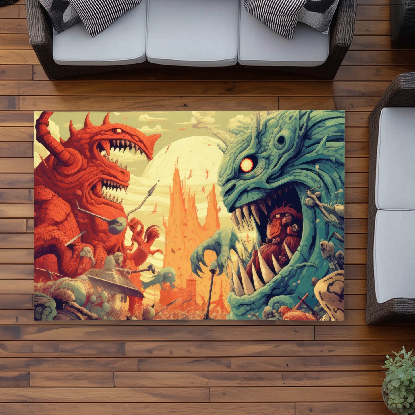 Colossi Brown Outdoor Area Rug - Stylish Home Decor Accessory