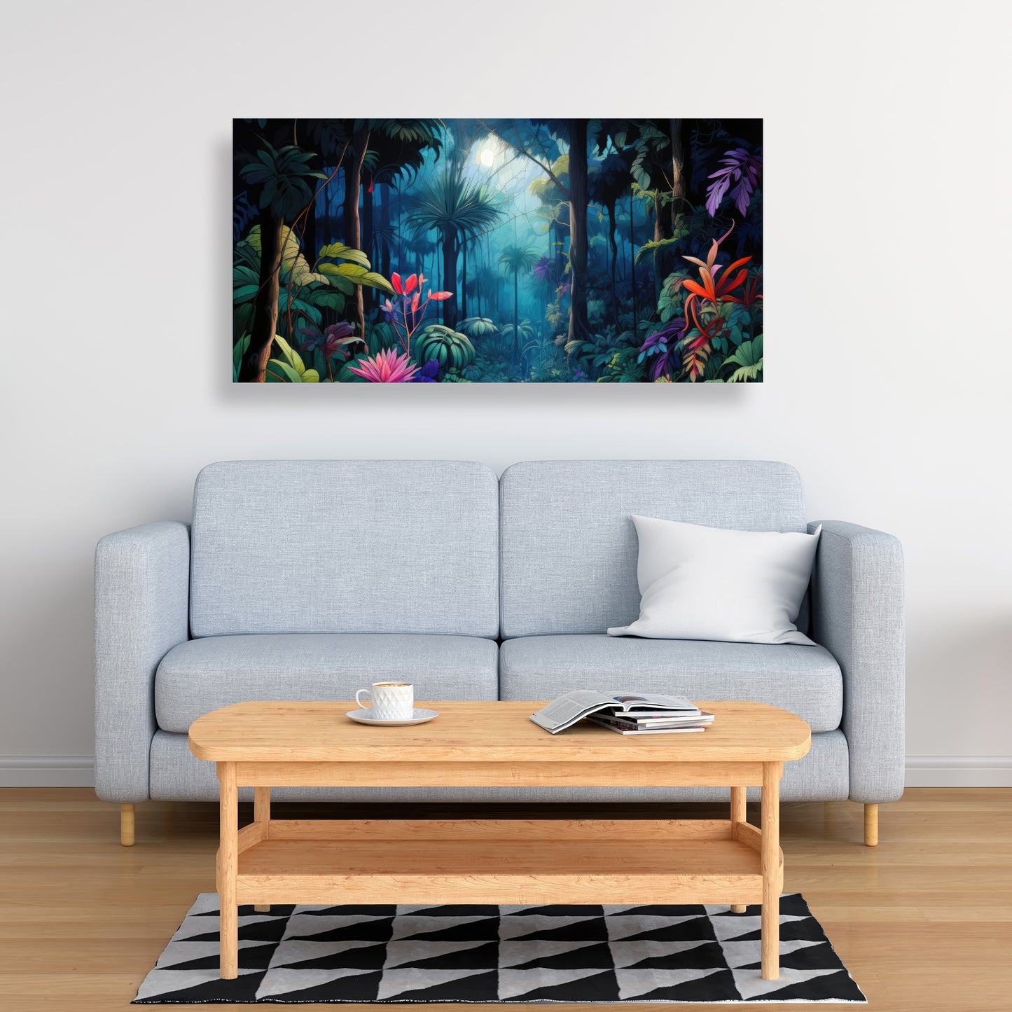 The Beauty of Nature - Black Canvas Home Decor Art Print
