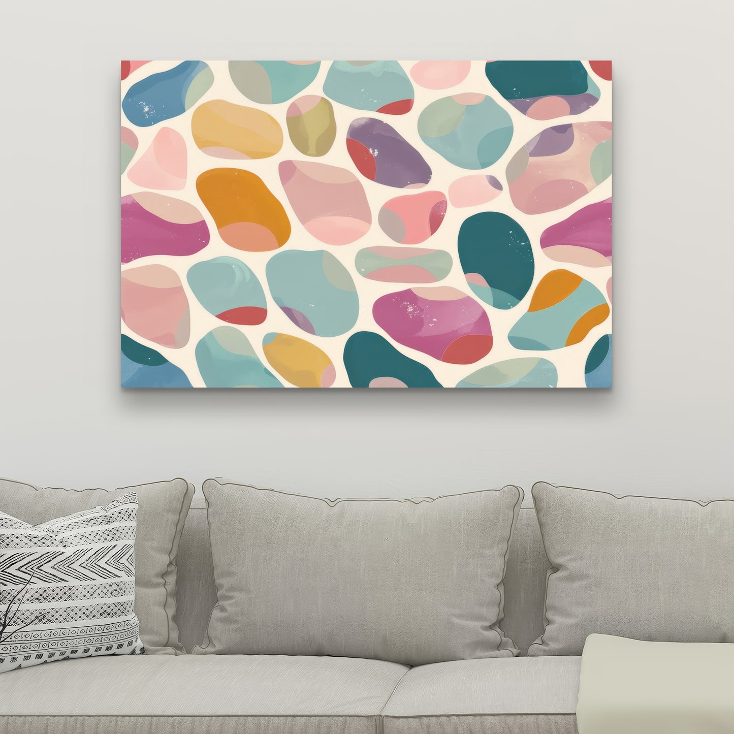 Dots and bops - 32"x32" Canvas