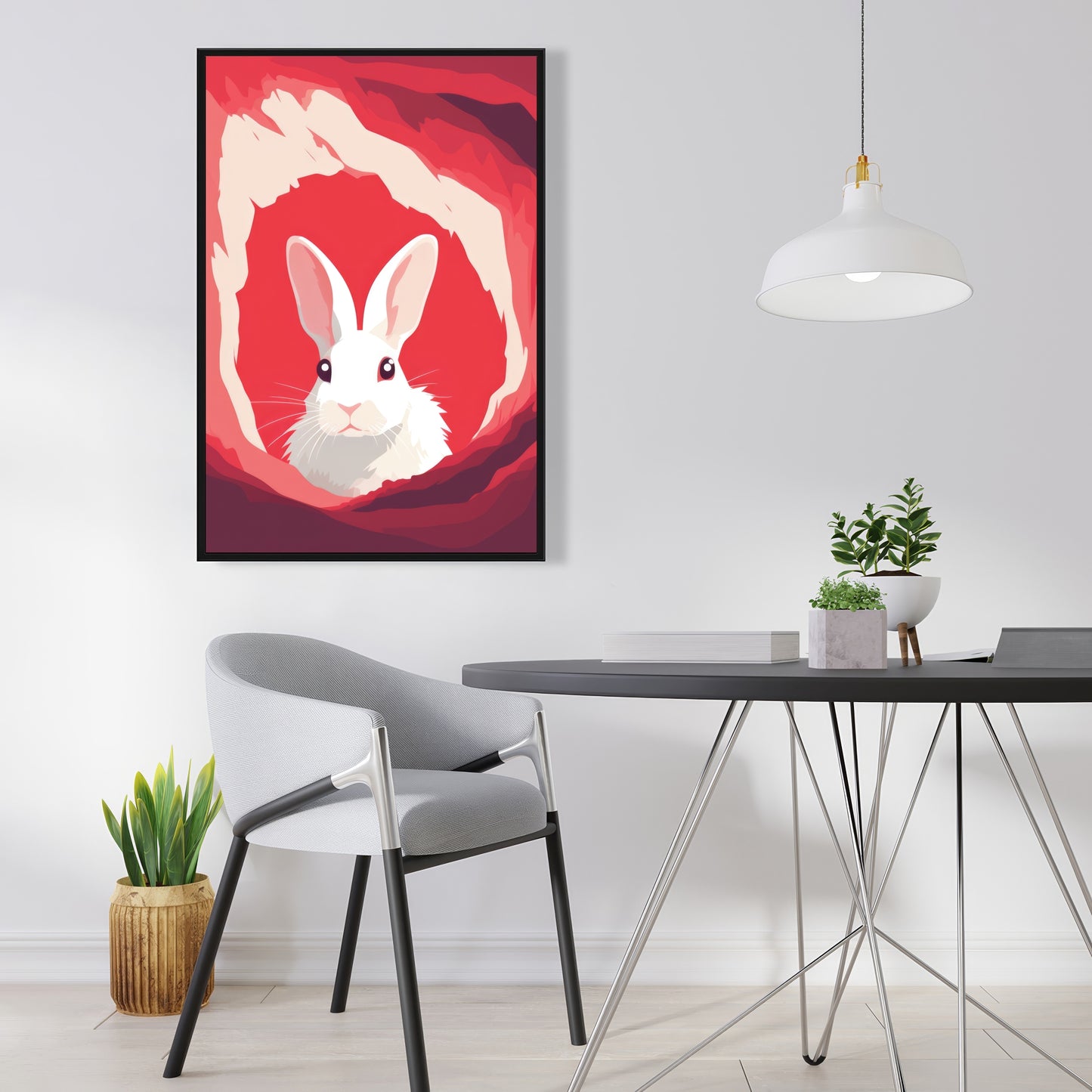Looking out - 36"x36" Framed canvas